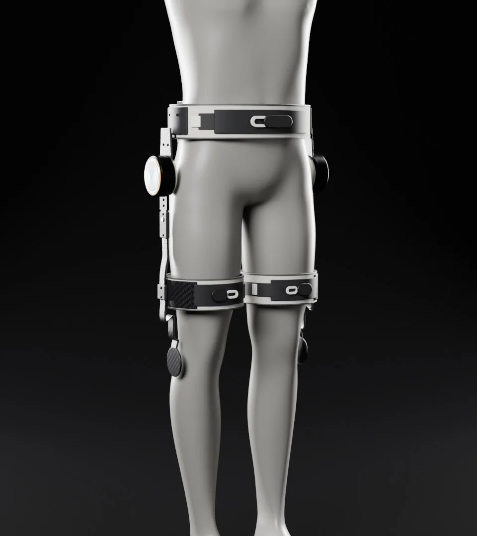 Veema Exo in the hip only configuration on a display mannequin
